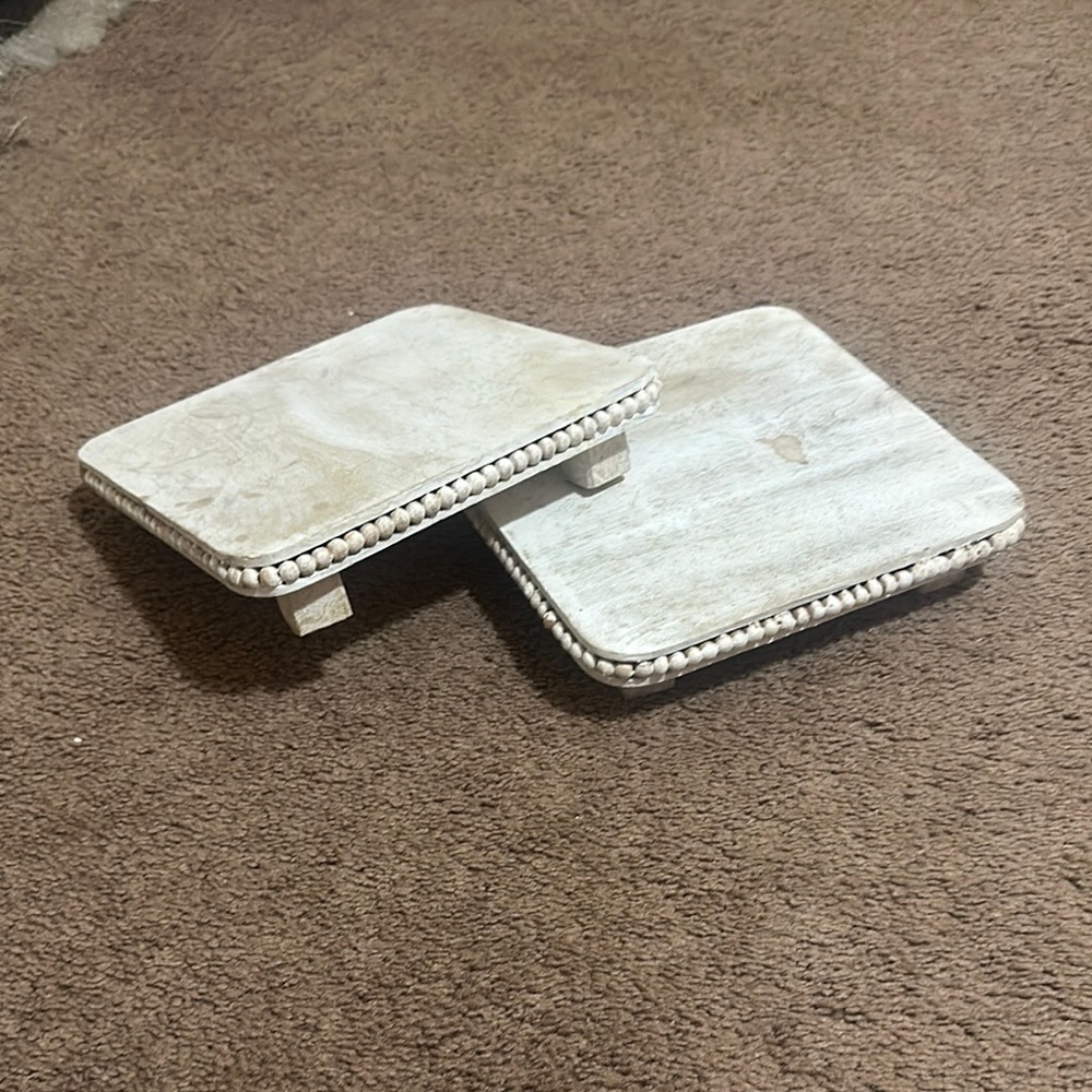 Rustic Wooden Display Stands